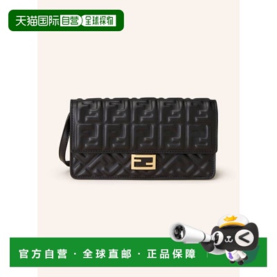 香港直邮FENDI 女士斜挎包 100158639213000 CO 黑色 Neck wallet