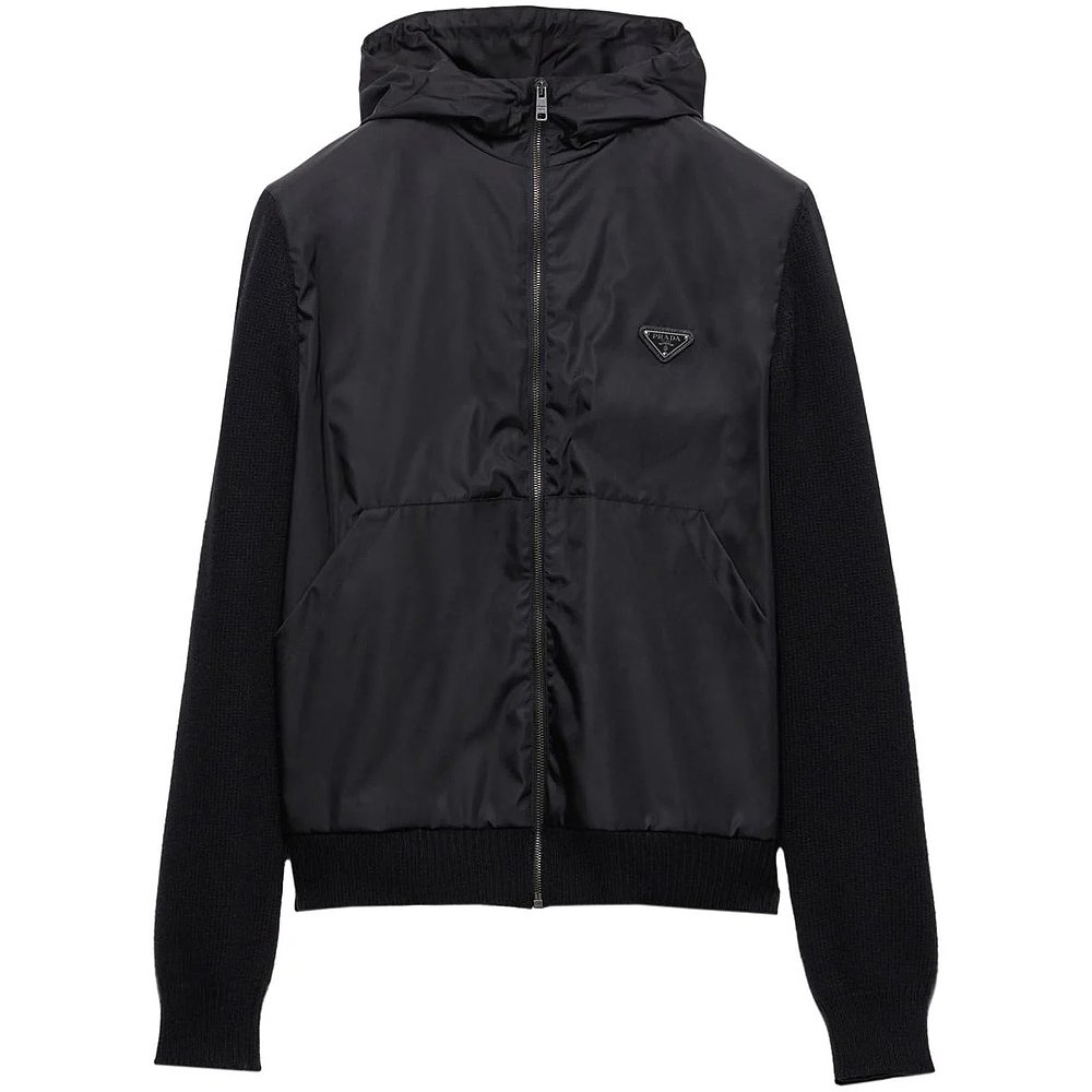 PRADA 男士衬衫 UMG37016AMF0002NERO SS2025 黑色