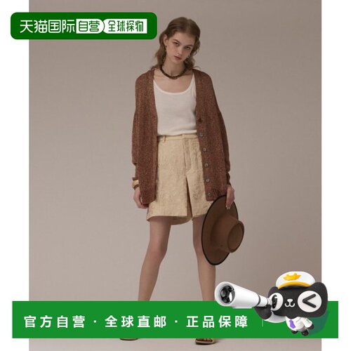 日本直邮GRACE CONTINENTAL 叶子提花短裤裙裤