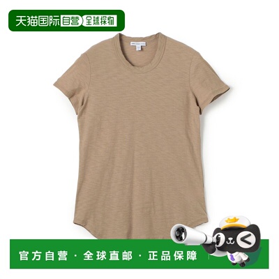 1h可退 日本直邮JAMES PERSE 女装 全棉宽松圆领T恤 斜纹质感面料