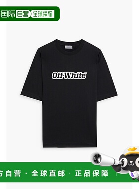 1h可退 香港直邮潮奢 off-white 男士 印花棉针织T恤 44MAA120G5J