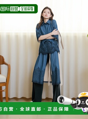 1h可退 香港直邮ZIMMERMANN 女士 短袖衬衫 2066TSS254 blue蓝色