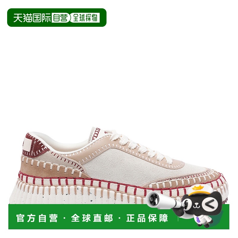 1h可退 香港直邮CHLOÉ 女士运动鞋 C24A00RMS95U AW2025 浅棕色 S
