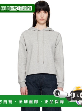 1h可退 香港直邮潮奢 MaxMara 麦斯玛拉 女士 灰色 Angora 连帽衫