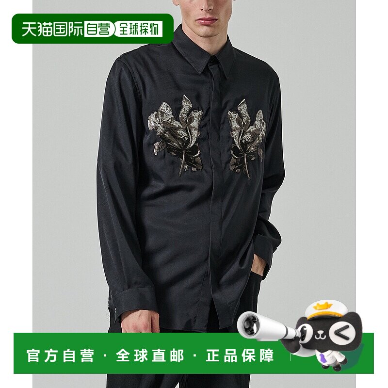 1h可退 日本直邮TAAKK男装刺绣衬衫 光泽感设计 宽松版型 1155001