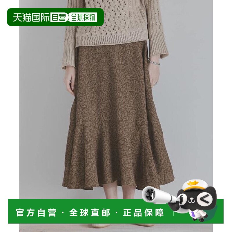 1h可退 日本直邮官方授权 SENSE OF PLACE 叶子印花层叠半身裙