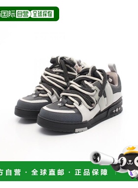 日本直邮中古LV路易威登男A级95新sneakers运动鞋牛皮鞋绿色