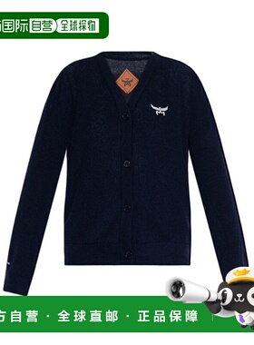 香港直邮MCM 女士卫衣 MFDFAMM01VC AW2025 蓝色 长袖针织开衫