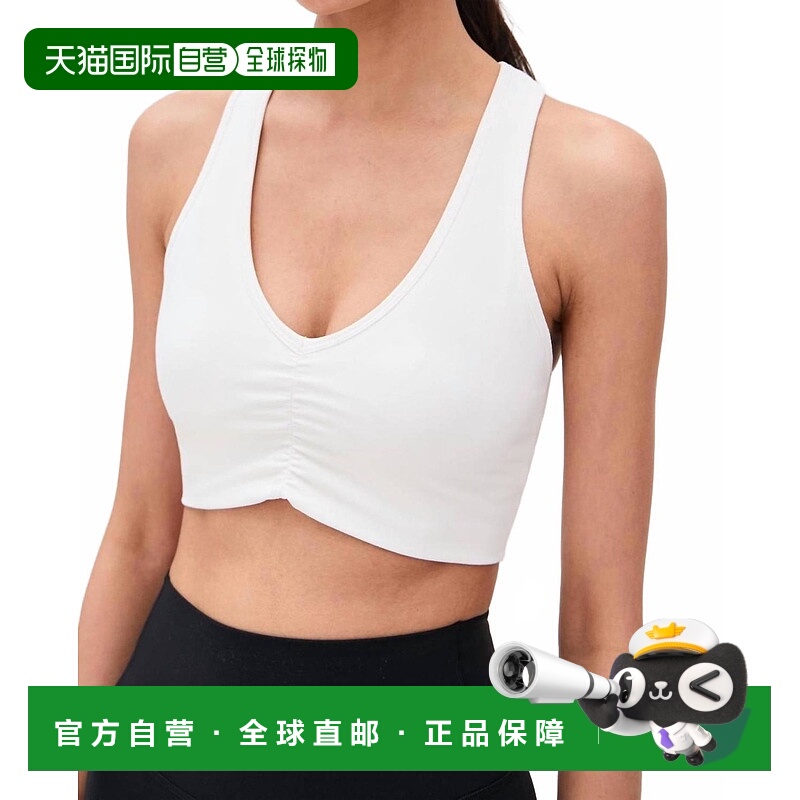 自营splits59Airweight Bra With Ruching In White 美国奥莱直发