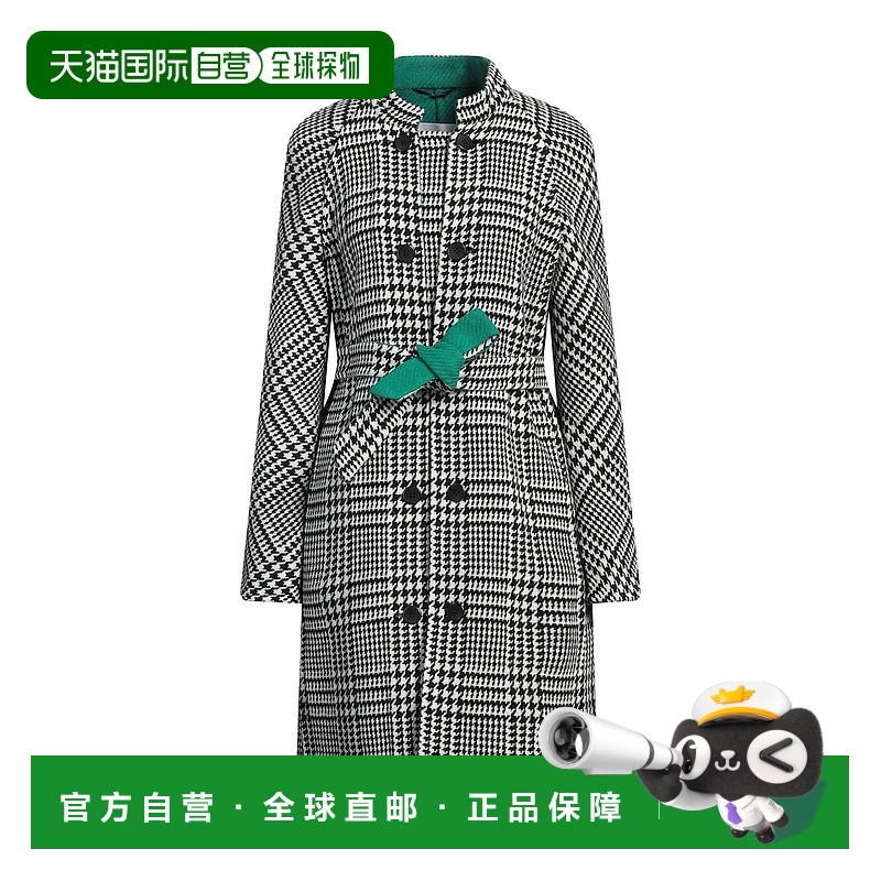 1h可退 香港直邮潮奢 MaxMara 麦斯玛拉 女士 大衣 black黑色 舒