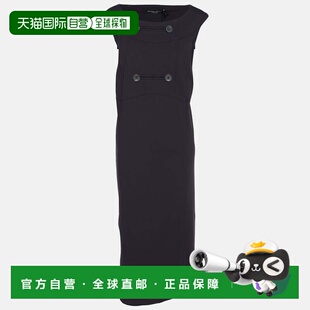 自营Marina Sport By Marina Rinaldi Navy Blue Jersey Sleevele