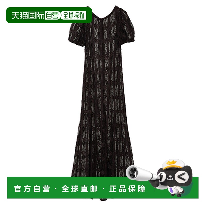 1h可退 日本直邮CLANE 女士蕾丝迷你蓬袖连衣裙  124310012长裙