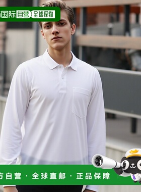 【日本直邮】Sk11藤原产业ONE UP长袖翻领POLO衫LL码白色