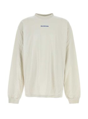 BALENCIAGA 男士T恤 744449TSVO98016 AW2025 白色