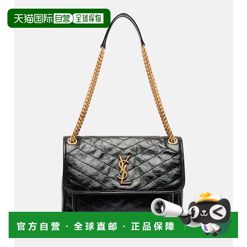 1h可退 香港直邮Saint Laurent 圣罗兰 女士 Niki 中号皮革肩包