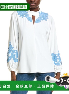 自营 Elie Tahari Olivia Lace Top - white 美国奥莱直发上衣