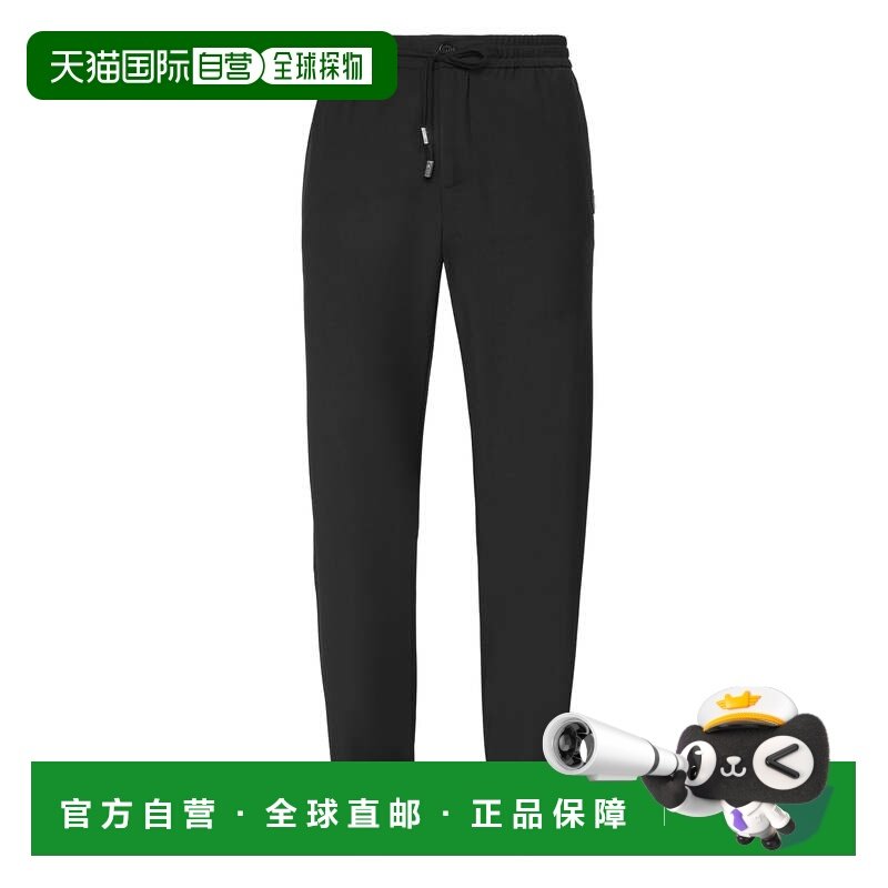 自营philipp plein羊毛慢跑裤-黑色 美国奥莱直发,运动服/休闲服装,跑步长裤,淘宝优惠券,粉丝福利购,淘宝优惠卷