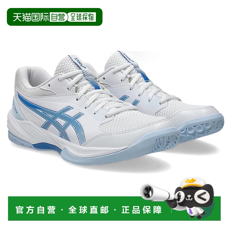 日潮跑腿ASICS亚瑟士 (男式）排球鞋室内使用 GEL-TASK 4 白色 x