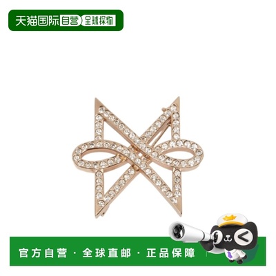 1h可退 香港直邮max mara 女士 胸针别针水晶蝴蝶结