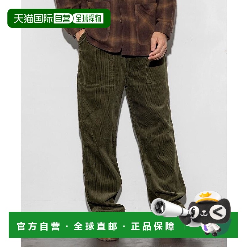 1h可退 日本直邮GUNG HO 男装 全棉灯芯绒裤 修身直筒 工装风设计
