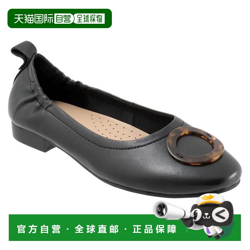 自营Trotters Gia Ornament T2324-001 Ballet Flat Women's Blac