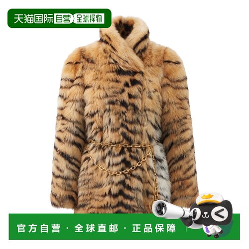 1h可退 香港直邮Gucci 动物纹长毛夹克 861131XSAIS皮草