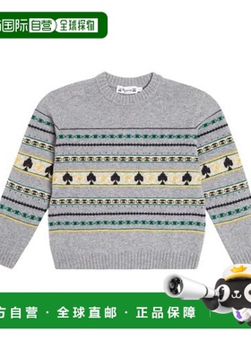 香港直邮Bonpoint 女童 Branco 提花羊毛毛衣童装