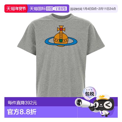 1h可退 香港直邮Vivienne Westwood 圆领T恤 3G01004SJ001M
