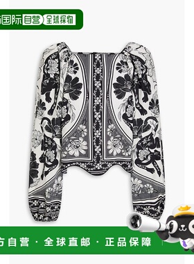 1h可退 香港直邮潮奢 FARM RIO 女士 印花棉质府绸衫 329129FLOWE