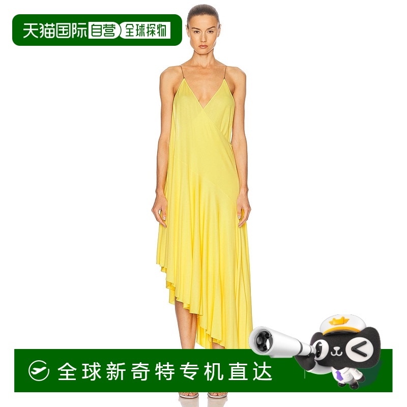 1h可退 香港直邮Alaia 女士 不对称连衣裙 9R2588J077A 舒适时尚