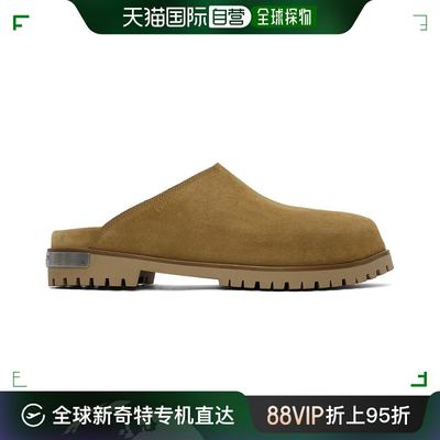 香港直邮潮奢 Off-White 男士 黄褐色 Metal Logo 穆勒鞋 OMIJ006