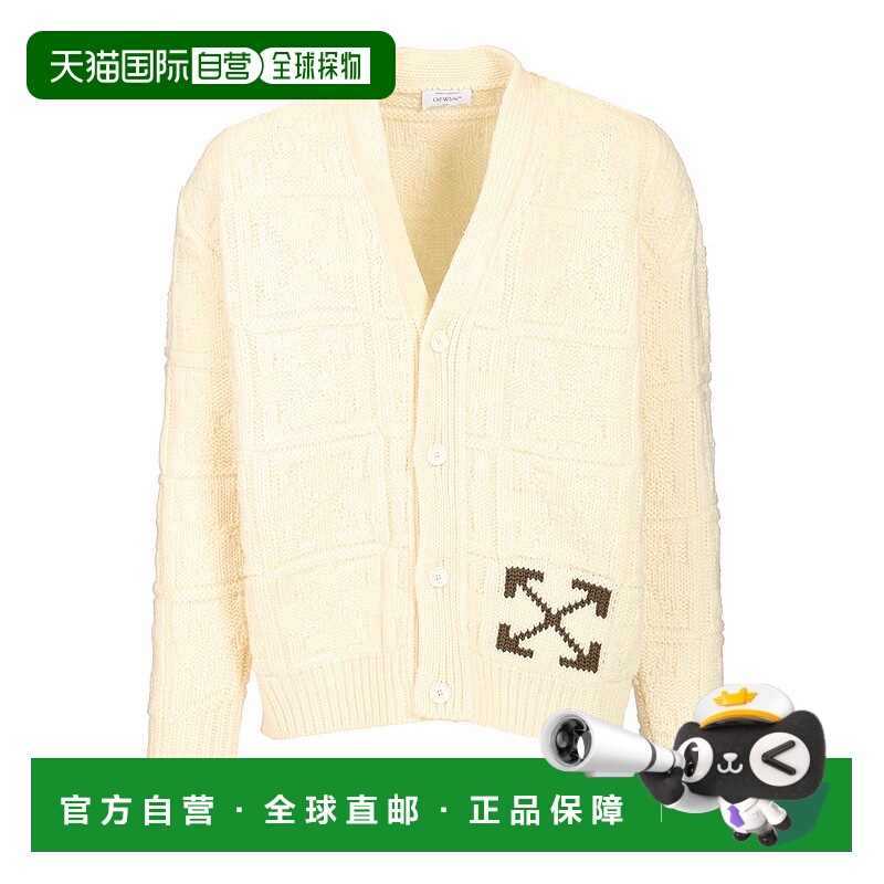 1h可退 香港直邮OFF-WHITE 男士针织衫 OMHB02LF25KNI0010B58 AW2