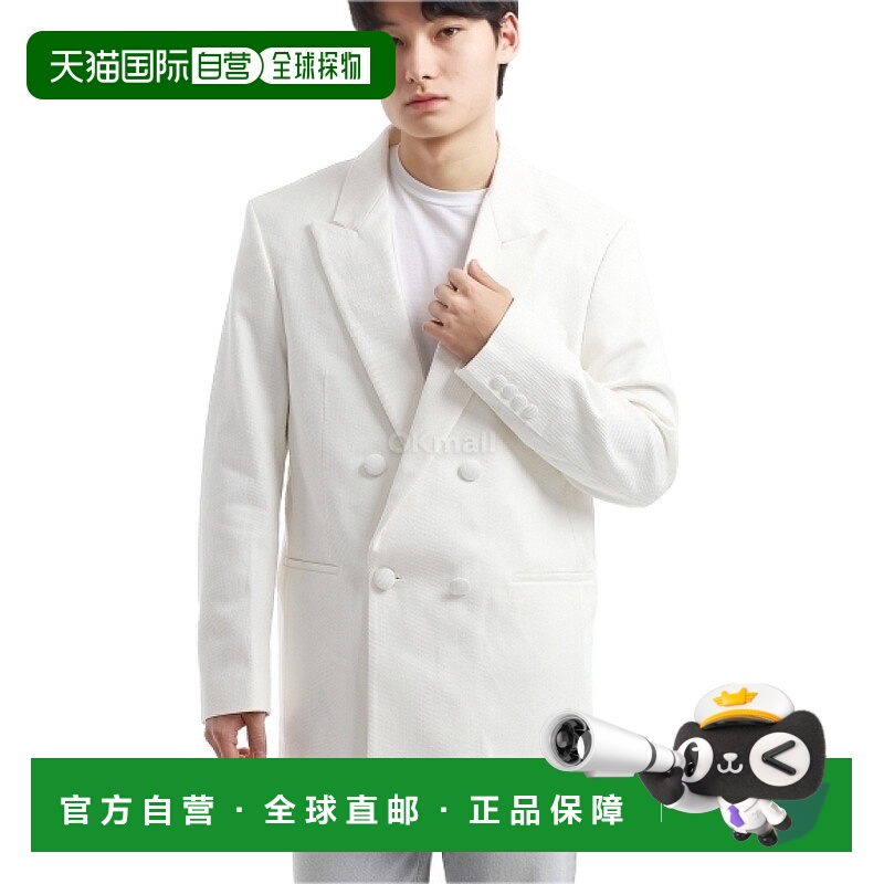 韩国直邮AMI UBV201 CO0011 棉质斜纹布双排扣夹克 男士 2023年秋