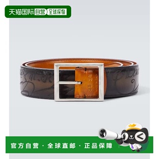 1h可退 香港直邮潮奢 Berluti 伯尔鲁帝 男士 皮带腰带 brown棕色