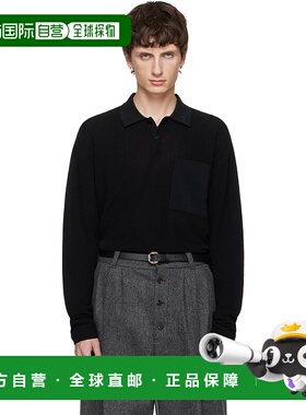 香港直邮Jacquemus 男士 黑色 Le Polo Tricot Polo 衫 25HPOM006