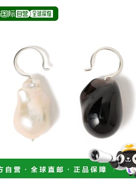 1h可退 日本直邮Rieuk 女士 小巧石英 巴洛克珍珠 钩针耳环 64422