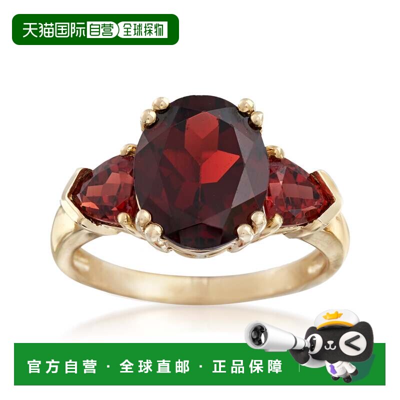 自营14kt 黄金 Ross-Simons 石榴石戒指 - 红色 美国奥莱直发