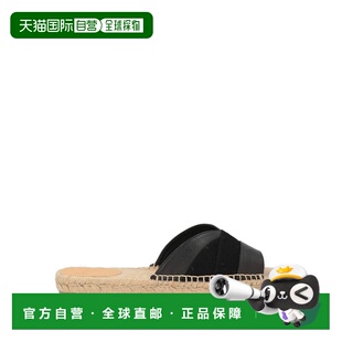 1h可退 香港直邮潮奢 CastaÑer 女士 帆布面凉鞋 black黑色 舒适