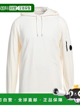 1h可退 香港直邮潮奢 C.P. Company 男士 连帽运动衫 white白色