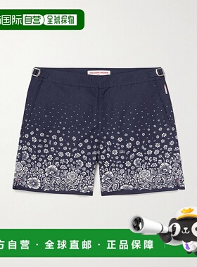 香港直邮Orlebar Brown 男士 Bulldog Plant 直筒中长再生泳裤 28