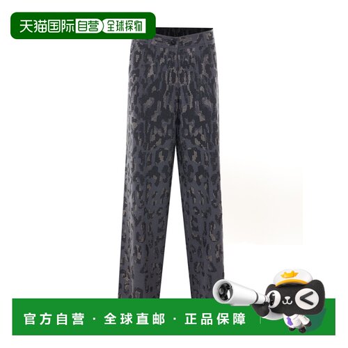 1h可退 香港直邮PINKO 女士休闲裤 107520A3GOI90 AW2026 灰色 腰