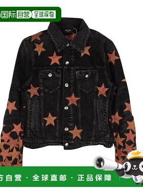 自营 amiri黑色和橙色 Chemist 牛仔卡车司机夹克 - 多色 美国奥