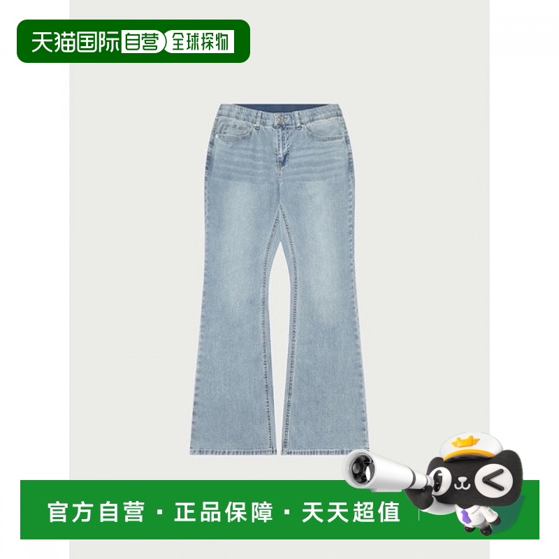 1h可退 韩国直邮行天女装隐藏松紧口袋喇叭牛仔裤_272(10520-155-