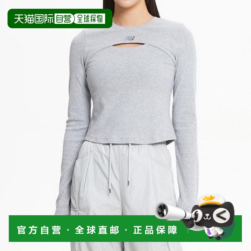 韩国直邮NEW BALANCE W 轻薄修身镂空长袖 T 恤 NBNDE3W822 AC T