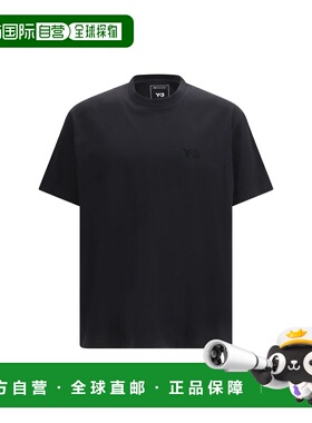 1h可退 香港直邮Y-3 男士 带LogoT恤 KQ9783 black黑色 舒适时尚