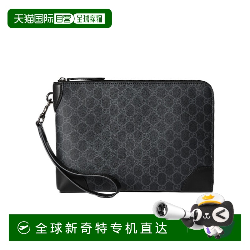 1h可退 香港直邮GUCCI 男士单肩包 821156FAD6M1000 SS2025 黑色
