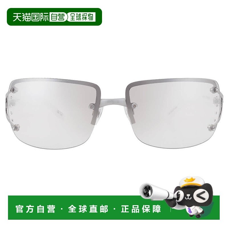 自营Nine West S04601RDF022 Silver Rectangular Ladies Sunglas