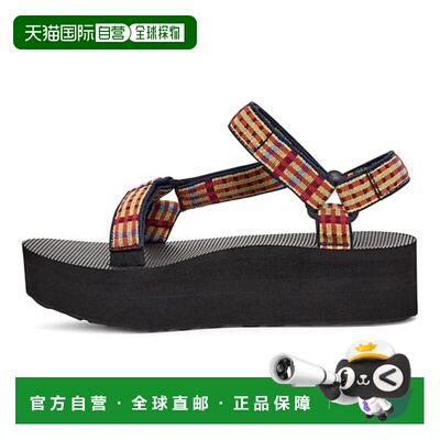 自营Teva Flatform Sandals Women'sMulti Check Adjustbale Stra