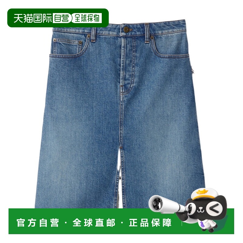 1h可退 香港直邮BURBERRY 女士短裤 81107441 AW2025 蓝色 牛仔半