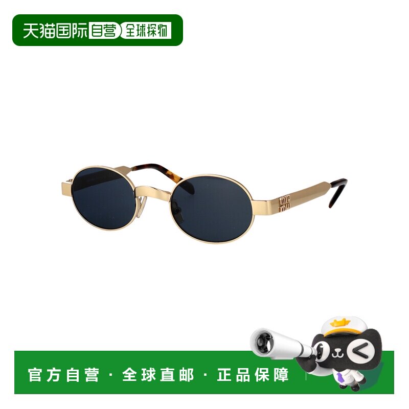 香港直邮MIU MIU 女士太阳镜 0MUB51SZVN70B SS2026 金色 0MU B51